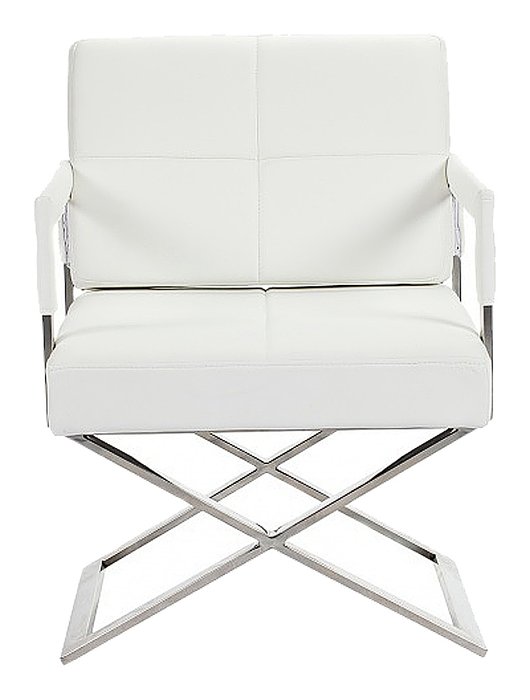 Кресло Aster X Chair Белая Кожа Кресло Aster X Chair Белая Кожа