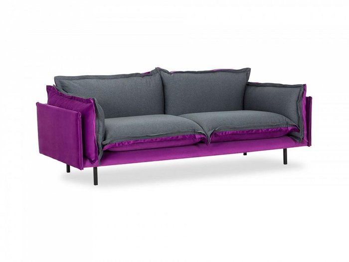 Диван Barcelona серо-пурпурного цвета - купить Прямые диваны по цене 69190.0
