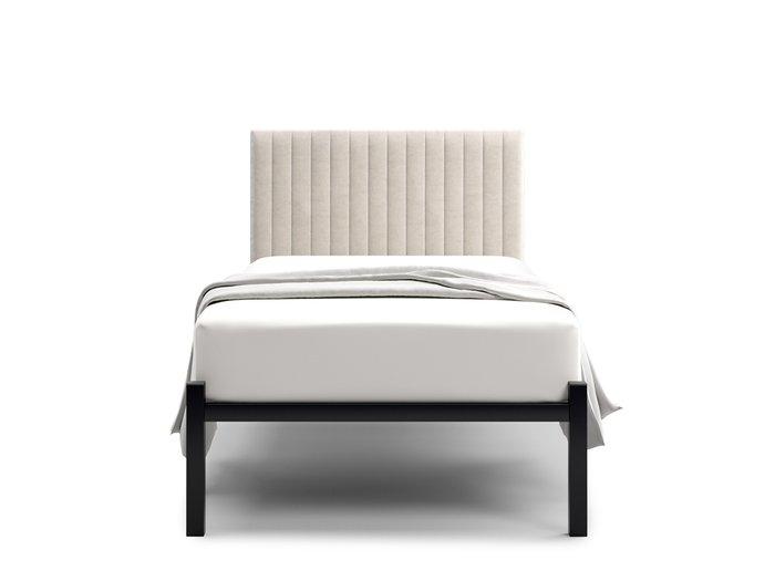 Кровать Лофт Mellisa Steccato 90х200 бежевого цвета без подъемного механизма - купить Кровати для спальни по цене 14400.0