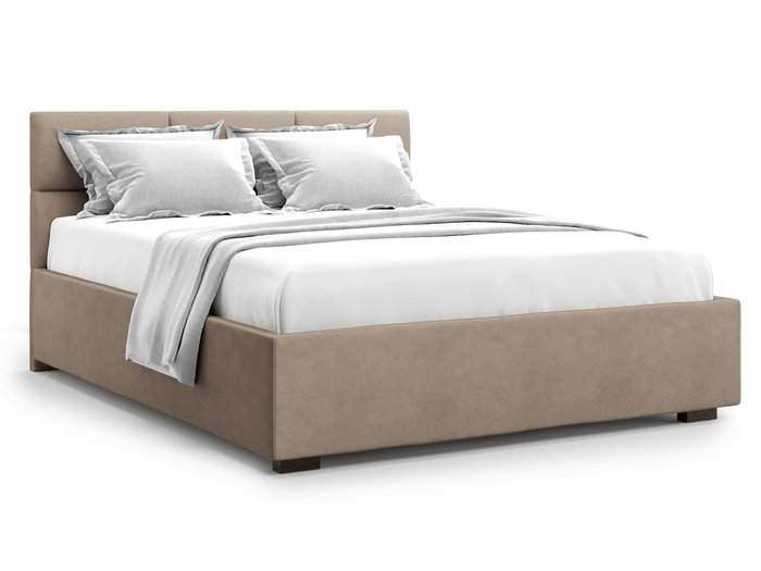 Кровать Bolsena без подъемного механизма 180х200 коричневого цвета - купить Кровати для спальни по цене 40000.0