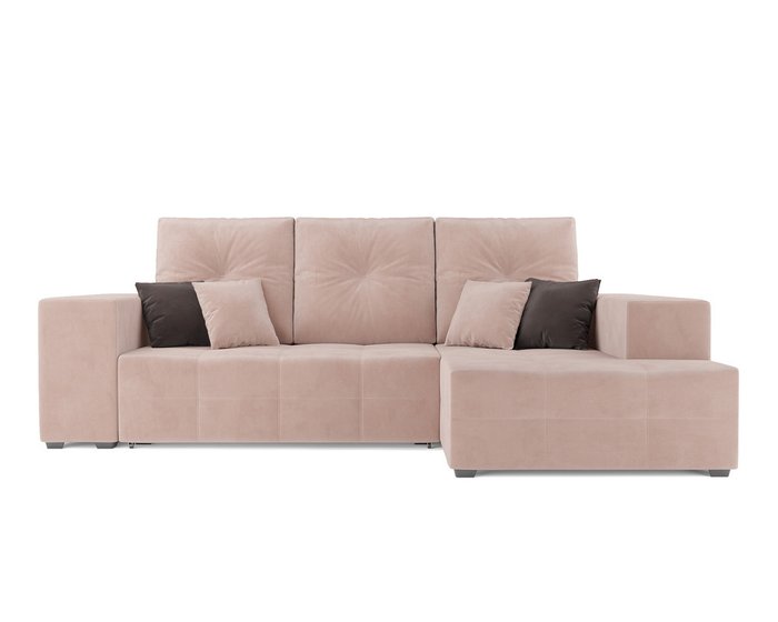 Угловой диван-кровать Монреаль бежевого цвета правый угол - купить Угловые диваны по цене 38690.0