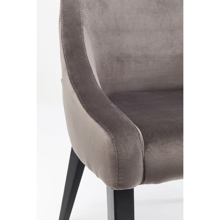 Стул мягкий Mode серого цвета - лучшие Обеденные стулья в INMYROOM
