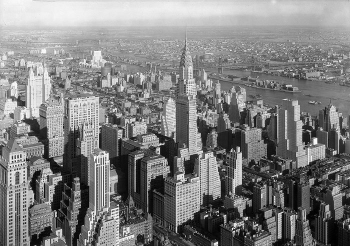 Репродукция картины на холсте New York City 1915 г.