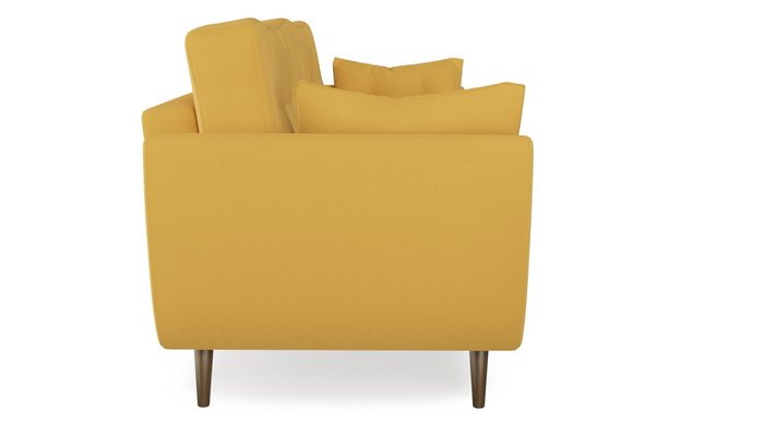Диван прямой Vogue Yellow в велюровой обивке - лучшие Прямые диваны в INMYROOM