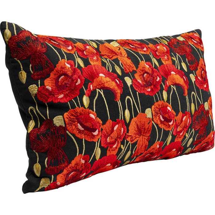 Подушка Meadow красного цвета - купить Декоративные подушки по цене 10530.0