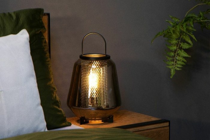 Настольная лампа Siska 45503/01/65 (стекло, цвет дымчатый) - лучшие Настольные лампы в INMYROOM