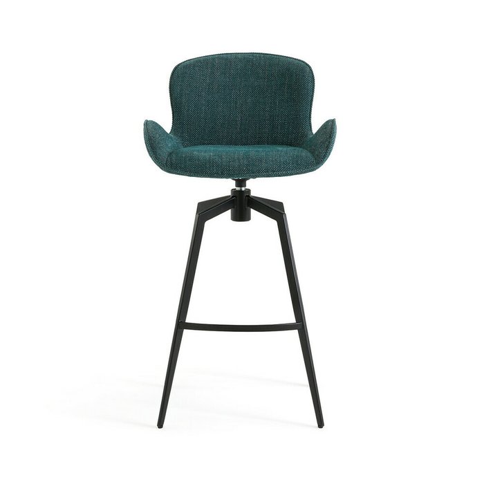 Барное кресло Asyar вращающееся синего цвета - купить Барные стулья по цене 30982.0
