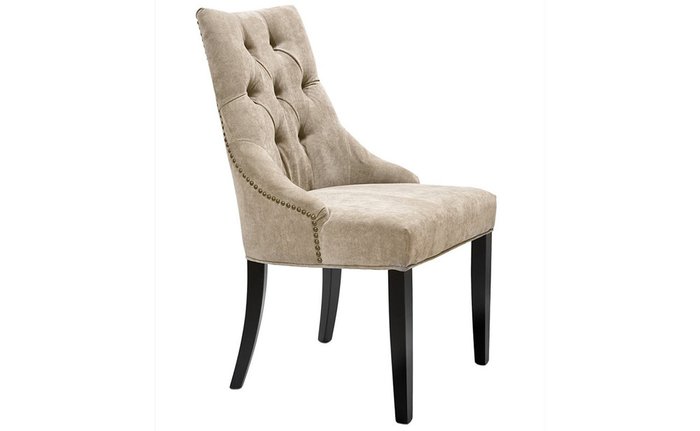 Стул велюровый бежевого цвета - купить Обеденные стулья по цене 25000.0
