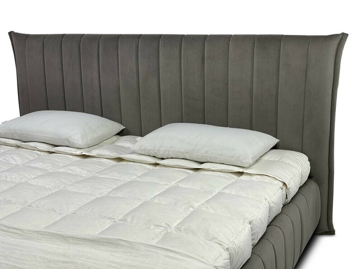 Кровать Hype 160х200 серого цвета с ортопедической решеткой  - лучшие Кровати для спальни в INMYROOM