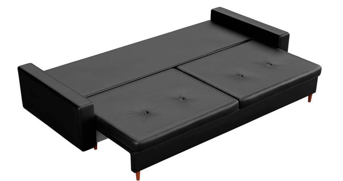Диван-кровать прямой Белфаст черного цвета - лучшие Прямые диваны в INMYROOM