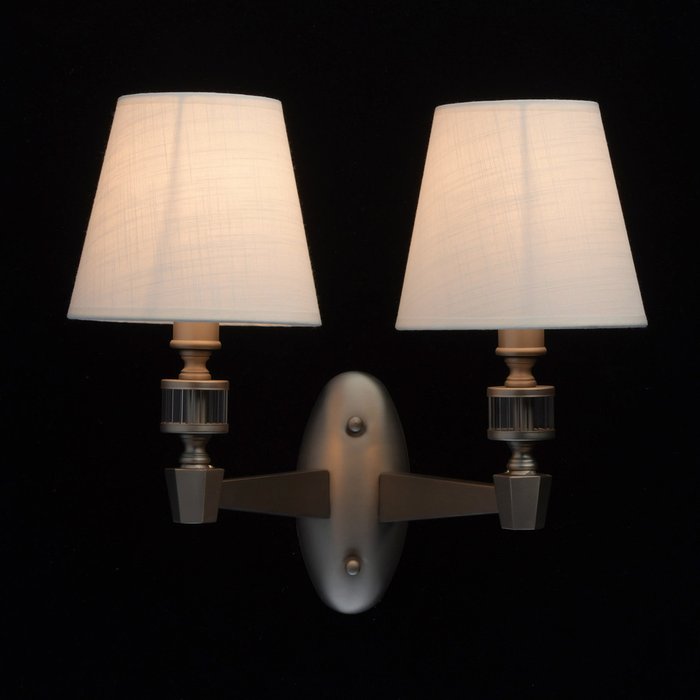 Бра Дель Рей с белыми абажурами - купить Бра и настенные светильники по цене 10890.0