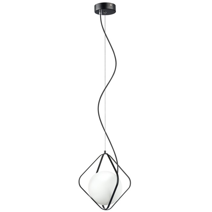 Подвесной светильник Globo с плафоном белого цвета