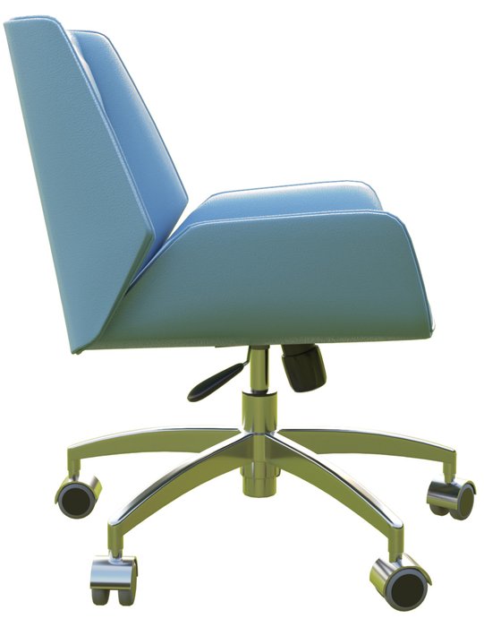 Кресло для посетителя Авиатор голубого цвета - лучшие Офисные кресла в INMYROOM