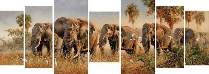 Полиптих "Стадо слонов"