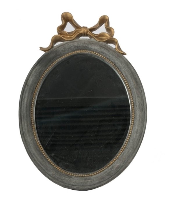 Настенное зеркало в раме серого цвета  - купить Настольные зеркала по цене 4030.0