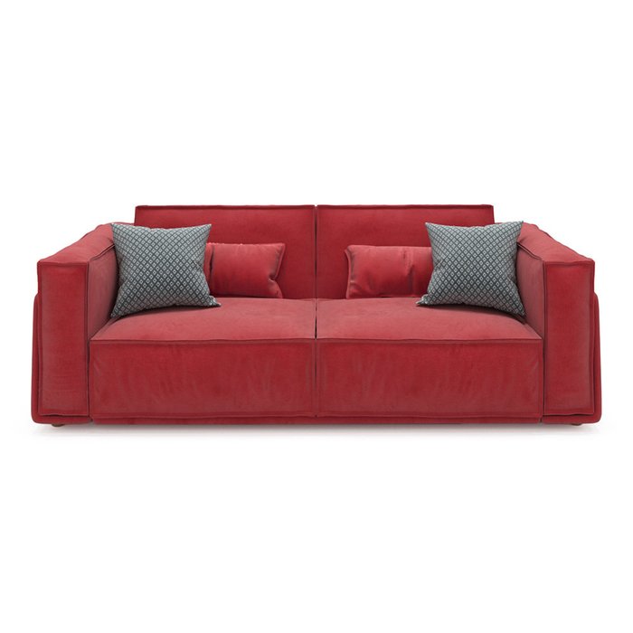  Диван-кровать Vento light long двухместный красного цвета
