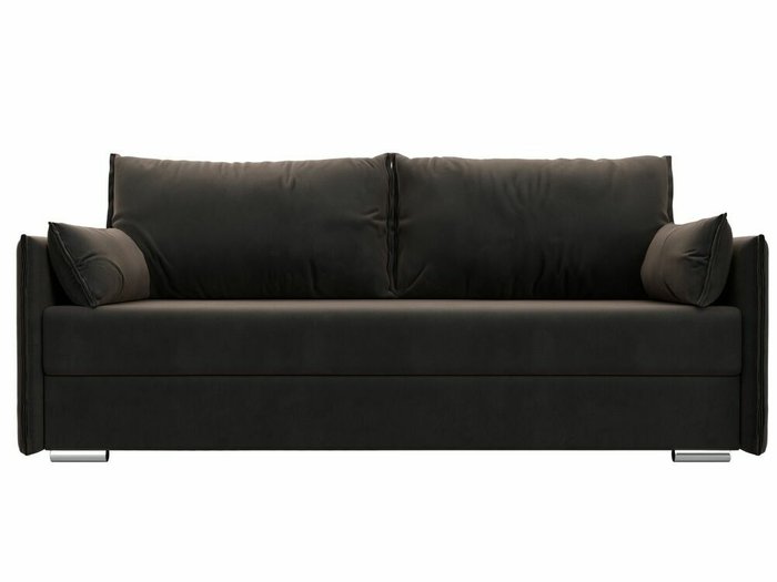 Прямой диван-кровать Сайгон коричневого цвета - купить Прямые диваны по цене 41999.0