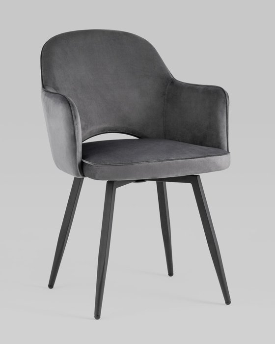 Стул Венера вращающийся серого цвета - купить Обеденные стулья по цене 13990.0