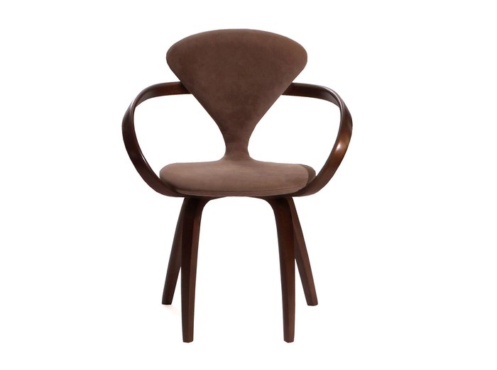 Обеденный стул Apriori N коричневого цвета с каркасом цвета ореха - купить Обеденные стулья по цене 24460.0