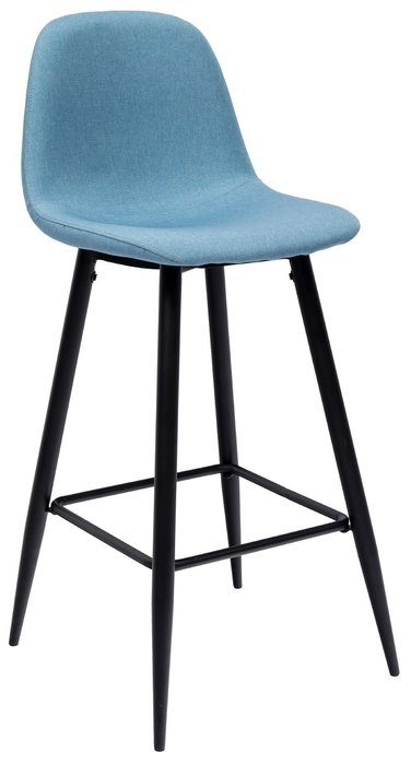 Барный стул Валенсия голубого цвета