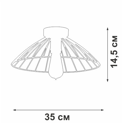 Потолочный светильник V3036-1/1PL (металл, цвет черный) - купить Потолочные светильники по цене 2551.0