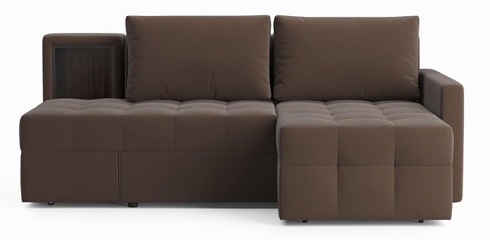 Угловой диван-кровать Кельн коричневого цвета правый - купить Угловые диваны по цене 54639 Угловой диван-кровать Кельн коричневого цвета правый - купить Угловые диваны по цене 54639