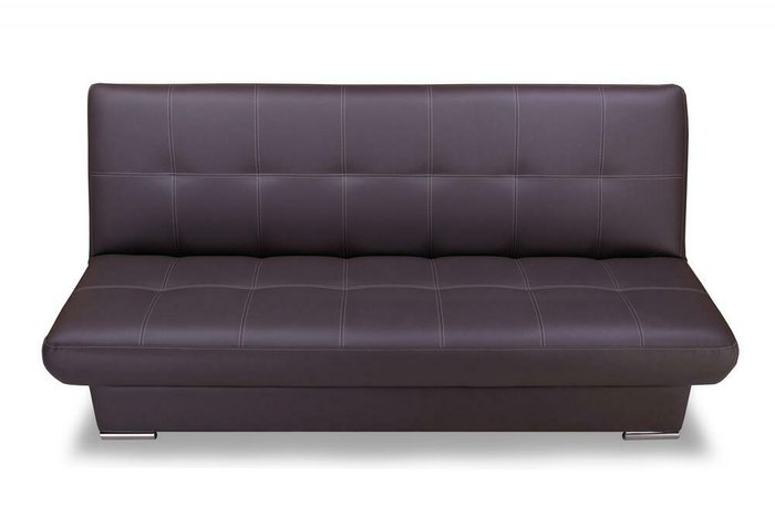 Прямой диван-кровать Модесто Комфорт коричневого цвета