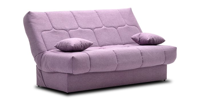 Прямой диван-кровать Вернисаж сиреневого цвета - лучшие Прямые диваны в INMYROOM