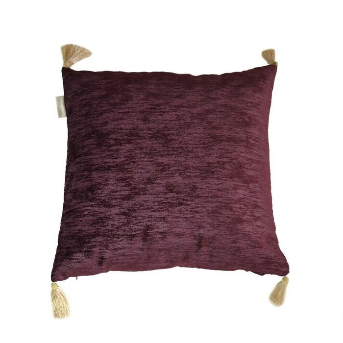 Наволочка Эстер 45х45 бордового цвета - купить Чехлы для подушек по цене 770.0
