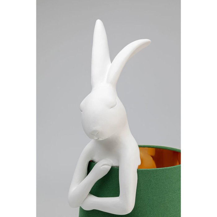 Лампа настольная Rabbit бело-зеленого цвета - лучшие Настольные лампы в INMYROOM