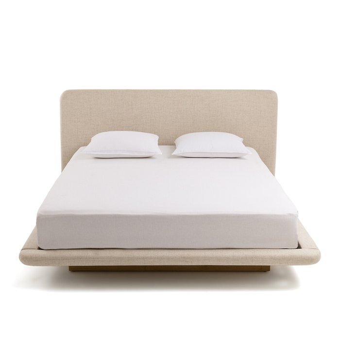 Кровать Slice 160x200 бежевого цвета без подъемного механизма - купить Кровати для спальни по цене 120037.0