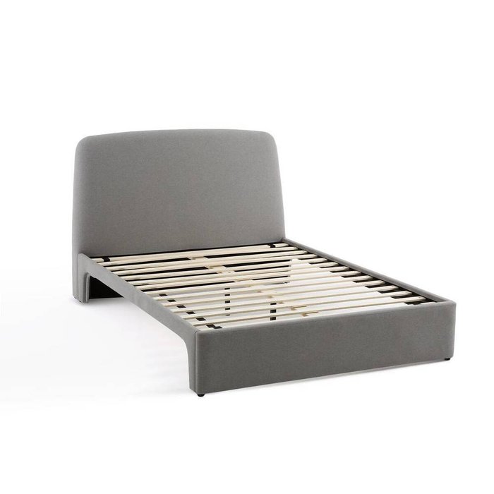 Кровать с матрасом Olinas 160x200 серого цвета - лучшие Кровати для спальни в INMYROOM