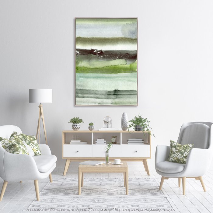 Репродукция картины на холсте Two lonely boats - лучшие Картины в INMYROOM