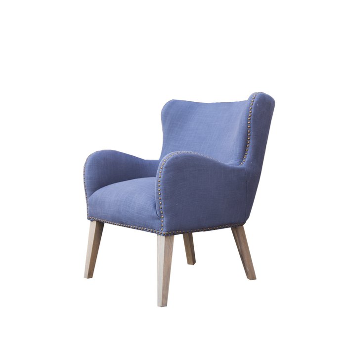 Полукресло Лори синего цвета - купить Интерьерные кресла по цене 67000.0