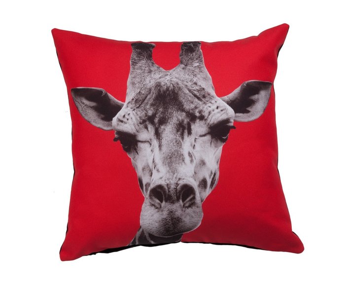 Подушка с принтом Giraffe 