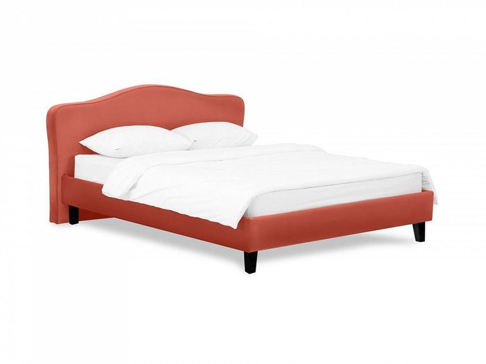 Кровать Queen II Elizabeth L 160х200 кораллового цвета  - купить Кровати для спальни по цене 43800.0