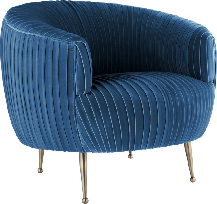 Кресло Poly Blue синего цвета