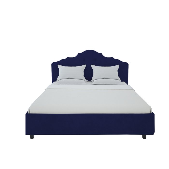 Кровать Palace темно-синего цвета 160х200 см - купить Кровати для спальни по цене 102000.0