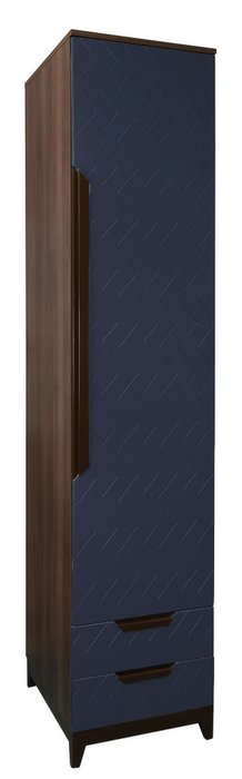 Шкаф с ящиками универсальный Сканди с фасадом темно-синего цвета  