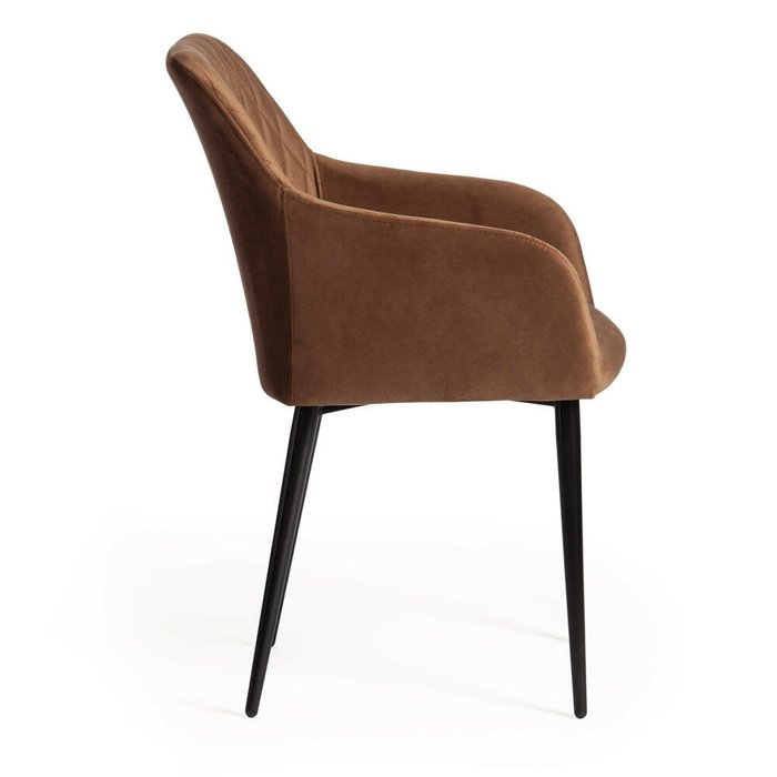 Набор из четырех стульев Bremo коричневого цвета - лучшие Обеденные стулья в INMYROOM