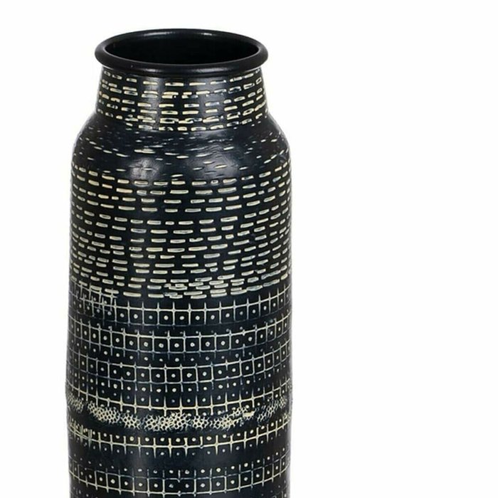 Ваза Чёрный Алюминий 9 x 9 x 30,5 cm - купить Вазы  по цене 3498.0