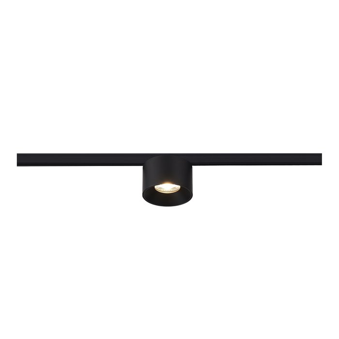 Магнитный трековый светильник Черный LED 1*5W 3000K 350Lm Ra&gt;90 36° IP20 D60xH37 24V SUPER5