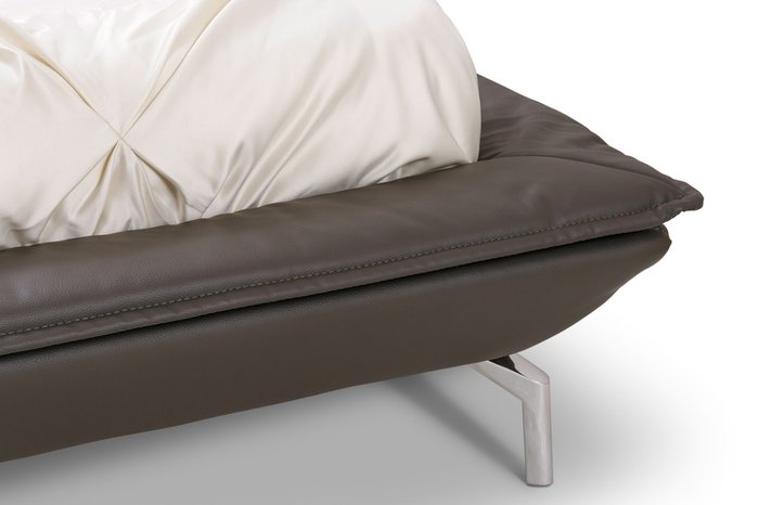 Кровать Morgan с обивкой из кожи 180х200 см - купить Кровати для спальни по цене 99000.0