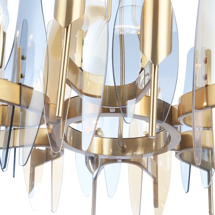 Подвесная люстра CASA SP-PL12 BRASS (стекло, цвет дымчатый) - лучшие Подвесные люстры в INMYROOM Подвесная люстра CASA SP-PL12 BRASS (стекло, цвет дымчатый) - лучшие Подвесные люстры в INMYROOM