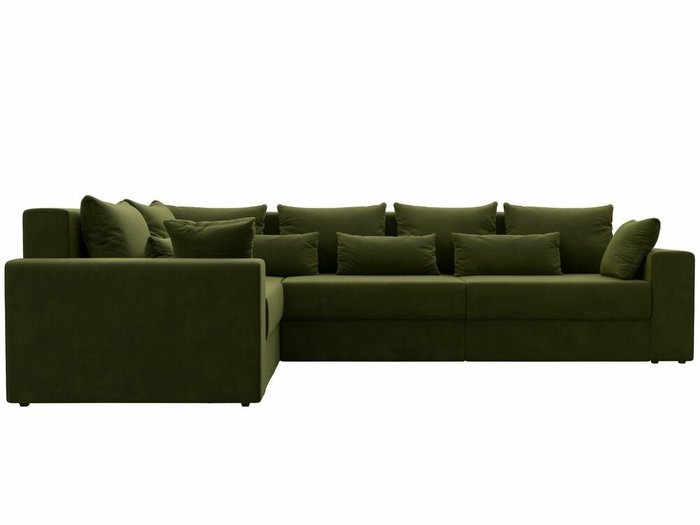 Угловой диван-кровать Майами Long зеленого цвета левый угол - купить Угловые диваны по цене 85999.0