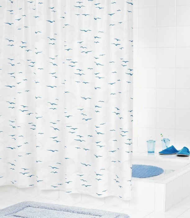 Штора для ванных комнат Sylt синий/голубой - купить Шторки для душа по цене 2343.0