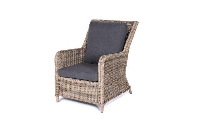 Кресло Гляссе соломенного цвета - лучшие Садовые кресла в INMYROOM