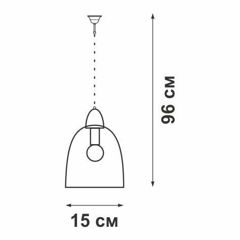 Подвес V4532-1/1S, 1хE27 макс. 60Вт - купить Подвесные системы по цене 6523