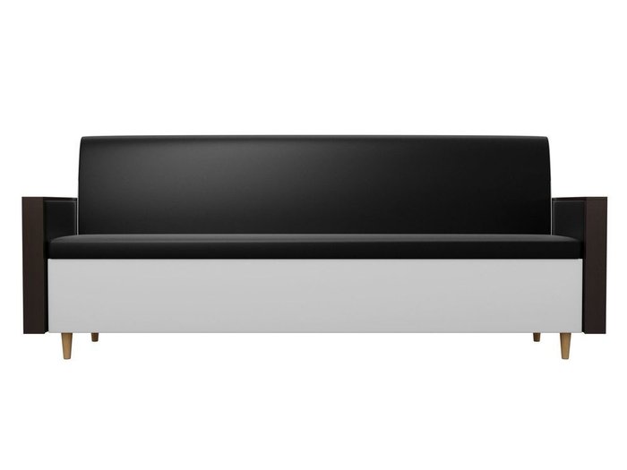 Кухонный прямой диван Модерн бело-черного цвета (экокожа) - купить Прямые диваны по цене 15990.0