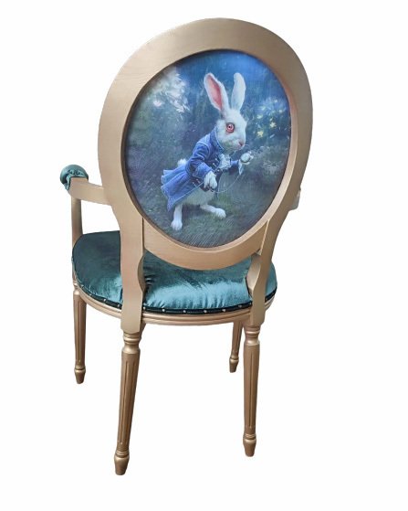 Стул Заяц Март бирюзово-синего цвета - купить Обеденные стулья по цене 28800.0